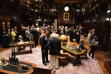 Crowd in Library